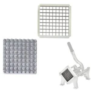 Kratka z praską do krajalnicy ręcznej do frytek 8x8 mm 3 Kratka z praską do krajalnicy ręcznej do frytek 8x8 mm - obrazek 1