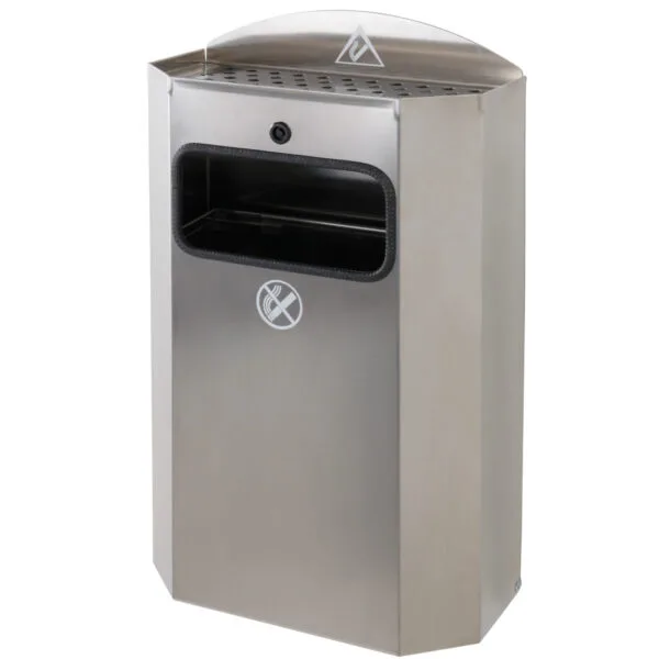 7347-kosz-z-ramka-na-worek-na-smieci-odpadki-nascienny-z-popielniczka-stal-nierdzewna-328x164x541mm 7347 kosz z ramka na worek na smieci odpadki nascienny z popielniczka stal nierdzewna 328x164x541mm
