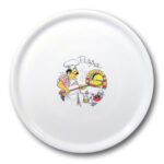 774892 hendi dystrybutor wytrzymaly talerz do pizzy z porcelany speciale dekorowany 330mm zielona gora