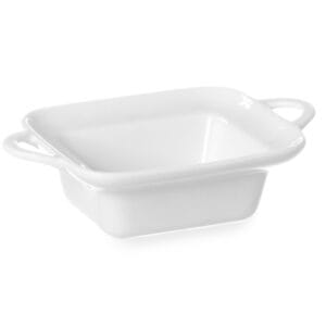 Półmisek do zapiekania prostokątny z uszami 100x140x45mm biała porcelana - Hendi 784105 1 Półmisek do zapiekania prostokątny z uszami 100x140x45mm biała porcelana - Hendi 784105 - obrazek 1