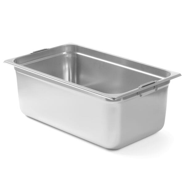 Pojemnik GN z chowanymi uchwytami stal nierdzewna GN1/1 530x325mm wys. 200mm - Hendi 803202 1 803202 1