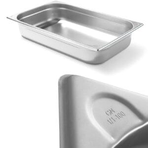 Pojemnik GN 1/1 stalowy Kitchen Line wys. 100 mm - Hendi 806135 5 Pojemnik GN 1/1 stalowy Kitchen Line wys. 100 mm - Hendi 806135 - obrazek 1