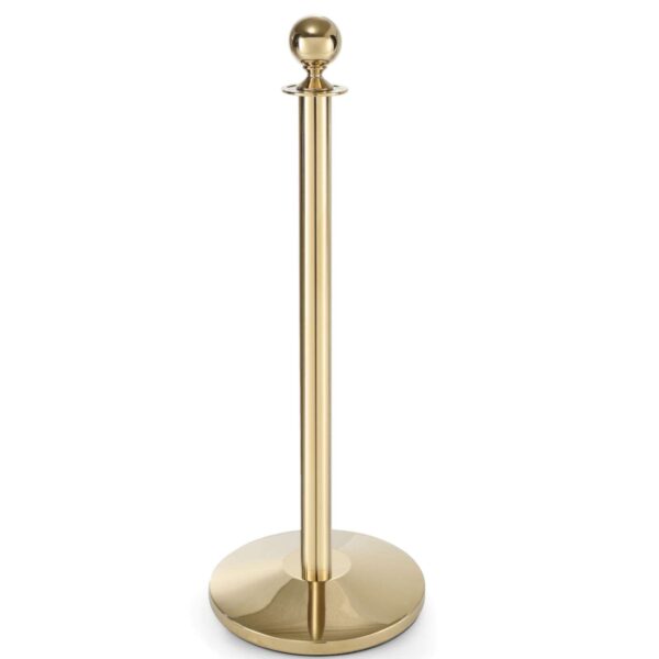 Słupek odgradzający stalowy złoty bez podstawy wys. 93cm - Hendi 810439 3 810439 3