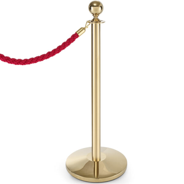 Słupek odgradzający stalowy złoty bez podstawy wys. 93cm - Hendi 810439 5 810439 5