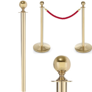 Słupek odgradzający stalowy złoty bez podstawy wys. 93cm - Hendi 810439 6 Słupek odgradzający stalowy złoty bez podstawy wys. 93cm - Hendi 810439 - obrazek 1