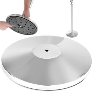 Podstawa do słupka odgradzającego chromowana srebrna śr. 360 mm - Hendi 810484 4 Podstawa do słupka odgradzającego chromowana srebrna śr. 360 mm - Hendi 810484 - obrazek 1
