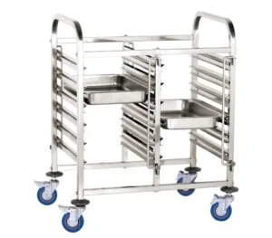 Wózek do transportu pojemników podwójny 12 x GN 1/1 - Hendi 810569 3 Wózek do transportu pojemników podwójny 12 x GN 1/1 - Hendi 810569 - obrazek 1