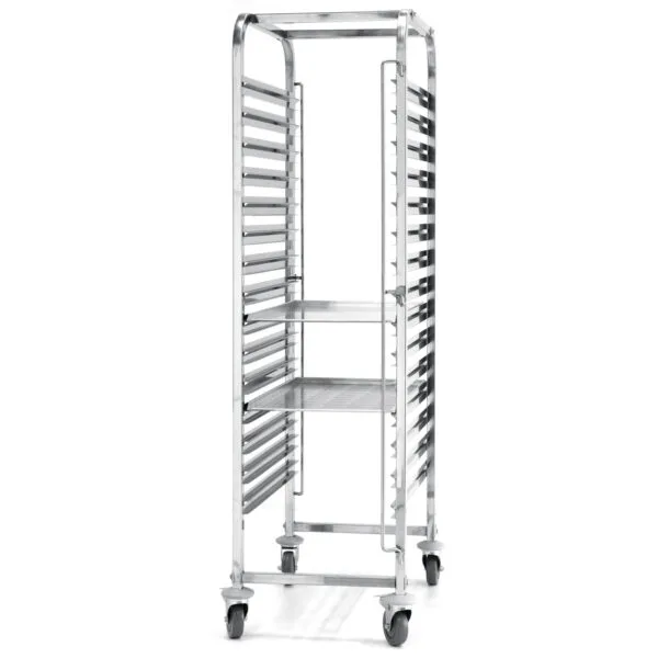 Wózek stalowy do transportu tac blach pojemników 15 x GN1/1 - Hendi 810613 5 810651 3