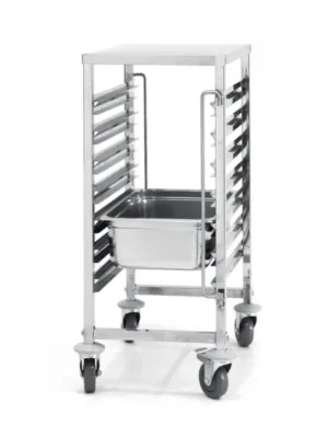 Wózek do transportu pojemników 7 x GN 1/1 z blatem roboczym - Hendi 810668 4 Wózek do transportu pojemników 7 x GN 1/1 z blatem roboczym - Hendi 810668 - obrazek 2
