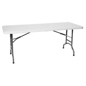 Stół cateringowy składany biały 183x75cm do 150kg - Hendi 810910 - obrazek 1