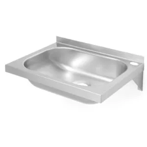 Umywalka stalowa do rąk wiszca na ścianę 400x295mm - Hendi 811818 - obrazek 1