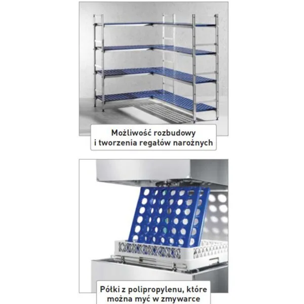 Regał magazynowy gastronomiczny do kuchni aluminiowy na pojemniki GN1/1 szer. 112cm 3 812273 4