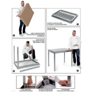 Stół blat roboczy gastronomiczny przyścienny ze zlewem i półką skręcany 80x60x85 cm LEWY - Hendi 812495 3 Stół blat roboczy gastronomiczny przyścienny ze zlewem i półką skręcany 80x60x85 cm LEWY - Hendi 812495 - obrazek 2