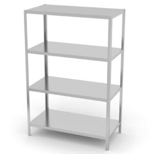 Regał magazynowy gastronomiczny ze stali nierdzewnej 4 półki pełne 180(h)x120x50cm - Hendi 812549 1 Regał magazynowy gastronomiczny ze stali nierdzewnej 4 półki pełne 180(h)x120x50cm - Hendi 812549 - obrazek 1