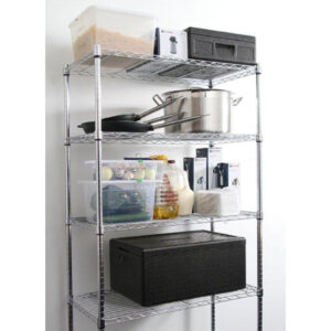 Regał magazynowy skręcany 5 półkowy czarny 91x45x183 cm - Hendi 812990 5 Regał magazynowy skręcany 5 półkowy czarny 91x45x183 cm - Hendi 812990 - obrazek 3