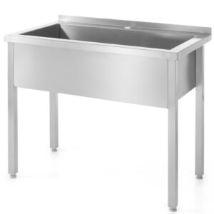 Stół z basenem jednokomorowym gastronomiczny spawany nierdzewny 120x60x85 cm - Hendi 813430 2 Stół z basenem jednokomorowym gastronomiczny spawany nierdzewny 120x60x85 cm - Hendi 813430 - obrazek 1