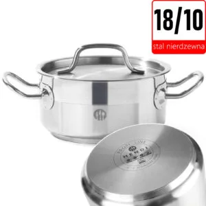Garnek niski Profi Line z pokrywką 1,5 l śr. 160 x 75 h - Hendi 830000 11 Garnek niski Profi Line z pokrywką 1,5 l śr. 160 x 75 h - Hendi 830000 - obrazek 2