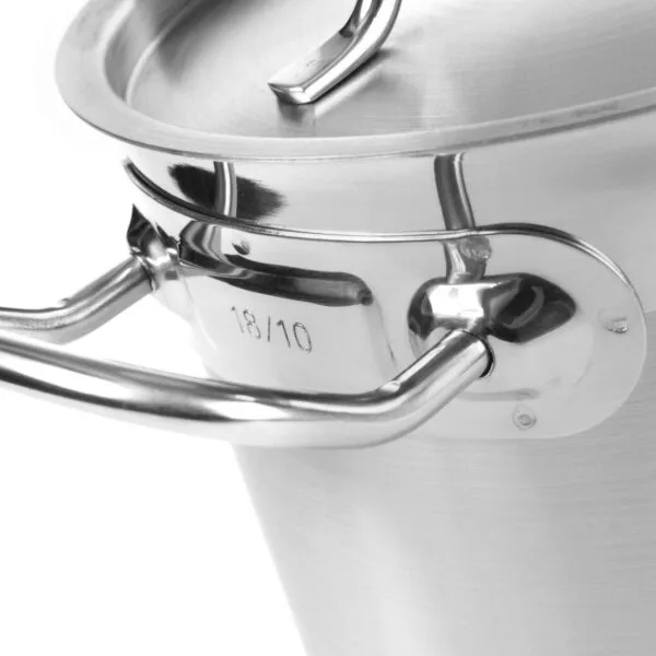 Garnek wysoki Profi Line z pokrywką dno Sandwich 24 l śr. 320 x 300 h - Hendi 832608 4 832004 10