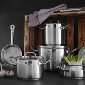 Garnek wysoki Profi Line z pokrywką dno Sandwich 24 l śr. 320 x 300 h - Hendi 832608 19 Garnek wysoki Profi Line z pokrywką dno Sandwich 24 l śr. 320 x 300 h - Hendi 832608 - obrazek 10