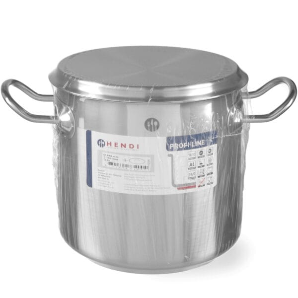 Garnek wysoki Profi Line z pokrywką dno Sandwich 37 l śr. 360 x 360 h - Hendi 832707 1 832004 8