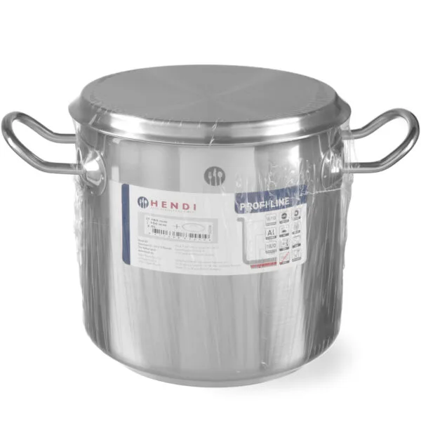 Garnek wysoki Profi Line z pokrywką dno Sandwich 24 l śr. 320 x 300 h - Hendi 832608 2 832004 8