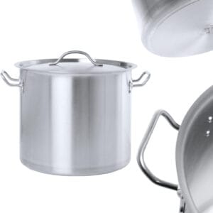 Garnek Budget Line z pokrywką 71 l śr. 450 x 450 h - Hendi 834909 - obrazek 1