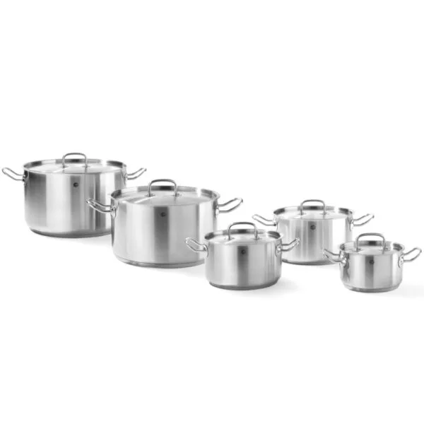 Garnek niski Kitchen Line z pokrywką 5 l śr. 240 x 115 h - Hendi 836026 7 836019 06