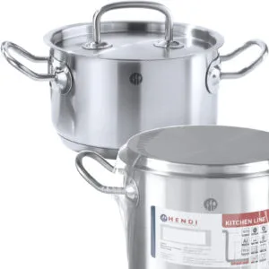 Garnek niski Kitchen Line z pokrywką 5 l śr. 240 x 115 h - Hendi 836026 8 Garnek niski Kitchen Line z pokrywką 5 l śr. 240 x 115 h - Hendi 836026 - obrazek 1