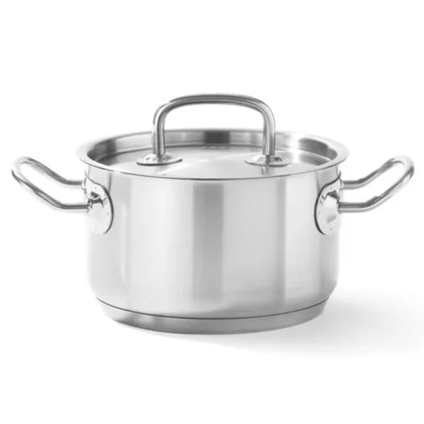 Garnek średni Kitchen Line z pokrywką 3,5 l śr. 200 x 115 h - Hendi 836200 1 836200 hendi garnek sredni kitchen line z pokrywka 35 l sr 200x115 h hurtownia sklep cena tanio