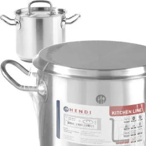 Garnek wysoki Kitchen Line z pokrywką 2,8 l śr. 160 x 140 h - Hendi 837108 9 Garnek wysoki Kitchen Line z pokrywką 2,8 l śr. 160 x 140 h - Hendi 837108 - obrazek 1