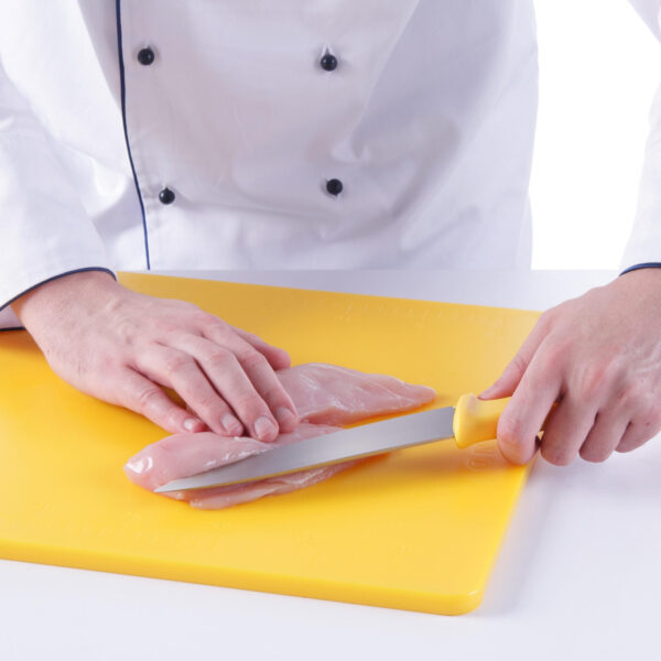 Nóż kucharski do drobiu HACCP 320mm - żółty - HENDI 842638 1 842638 1