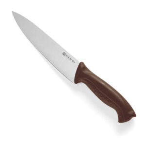 Nóż kuchenny do wędlin i gotowanych mięs HACCP 320mm - brązowy - HENDI 842669 1 Nóż kuchenny do wędlin i gotowanych mięs HACCP 320mm - brązowy - HENDI 842669 - obrazek 1