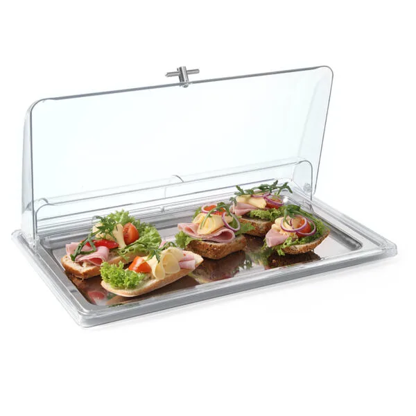 Pokrywa przeźroczysta RollTop do ekspozycji potraw GN1/1 - Hendi 866009 1 866009 2