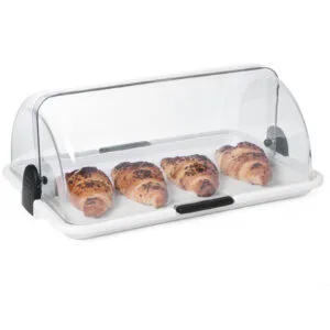 Witrynka do ekspozycji potraw z pokrywą RollTop pojedyncza - Hendi 871706 3 Witrynka do ekspozycji potraw z pokrywą RollTop pojedyncza - Hendi 871706 - obrazek 2