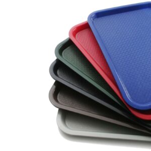 Taca z polipropylenu Fast Food 30.5x41.5cm - szara 7 Taca z polipropylenu Fast Food 30.5x41.5cm - szara - obrazek 4