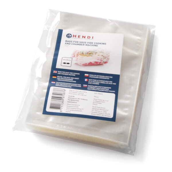 Worki do gotowania Sous vide i do pakowarek prózniowych komorowych 150x250mm 100szt. 1 971345 1
