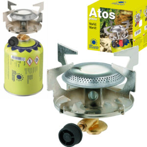 Kuchenka turystyczna na gaz na kartusze gazowe z gwintem 7/16"" ATOS 1.8kW 4 Kuchenka turystyczna na gaz na kartusze gazowe z gwintem 7/16"" ATOS 1.8kW - obrazek 1