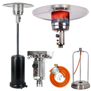 Lampa grzewcza gazowa parasol grzewczy ETNA CZARNA na gaz PB LPG 6 Lampa grzewcza gazowa parasol grzewczy ETNA CZARNA na gaz PB LPG - obrazek 1