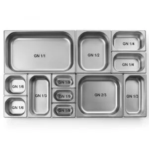 Pojemnik GN 1/9 wys. 65 mm ze stali nierdzewnej - Hendi 800720 4 Pojemnik GN 1/9 wys. 65 mm ze stali nierdzewnej - Hendi 800720 - obrazek 2
